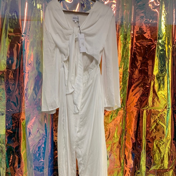 SNDYS Pluto Jumpsuit White - Picture 1 of 3